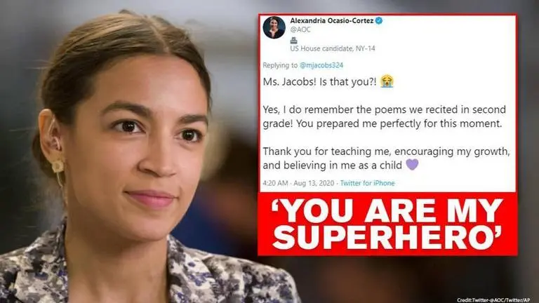 Alexandria Ocasio-Cortez's Twitter exchange with 2nd grade teacher gets people emotional US
