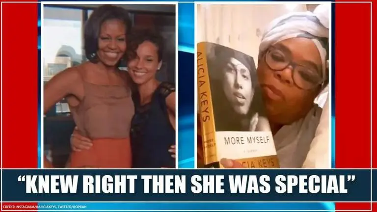 Michelle Obama, Oprah Winfrey give shoutout to Alicia Key's memoir Myself More, watch Michelle Obama, Oprah Winfrey give shoutout to Alicia Key's memoir Myself More, watch