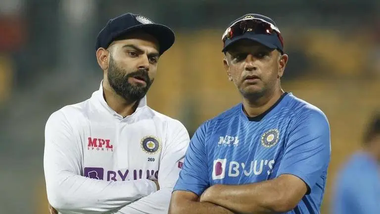 Rahul Dravid's contract to end after ODI World Cup, IPL star 'not interested' in India coaching job Rahul Dravid with Virat Kohli