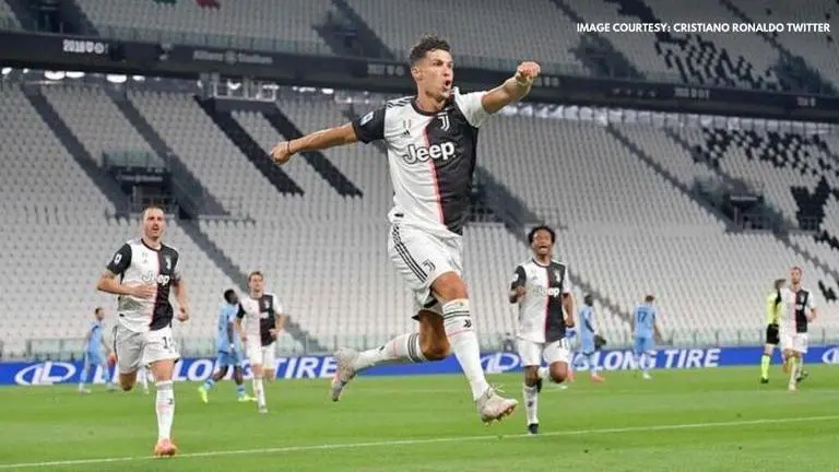 Cristiano Ronaldo becomes fastest to net 50 serie A goals with brace against Lazio Cristiano Ronaldo
