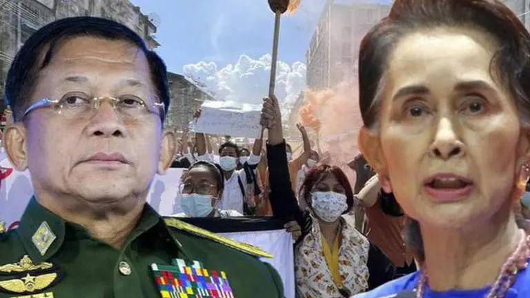 Myanmar junta chief extends coup, promises to hold multi-party elections in two years Myanmar