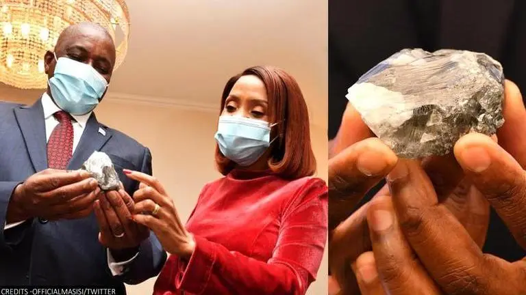 Botswana: 1,174-carat diamond unearthed from Karowe mine presented to President Masisi Botswana