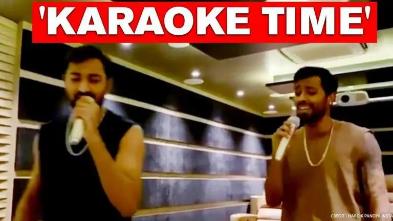 Pandya brothers come up with a 'lockdown special' as the cricketing duo turns to karaoke Hardik