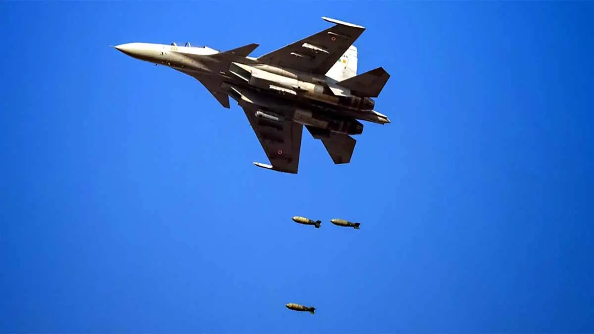 IAF Kicks Off Ex-Vayu Shakti 2024 to Showcase Indigenous Weapons, Aircraft and Overall Firepower IAF's Su-30MKI during rehearsals ahead of Exercise Vayushakti-2024