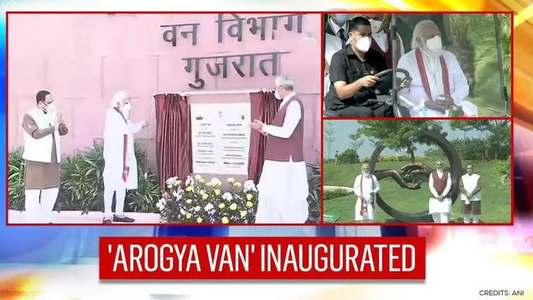 PM Modi inaugurates 'Arogya Van' in Narmada; to unveil more projects during 2-day visit PM Modi