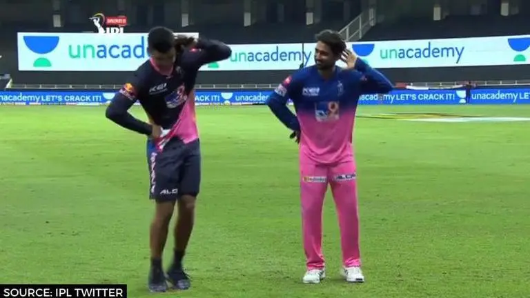 Rahul Tewatia taught Assam's traditional Bihu dance by Riyan Parag; watch video Rahul Tewatia