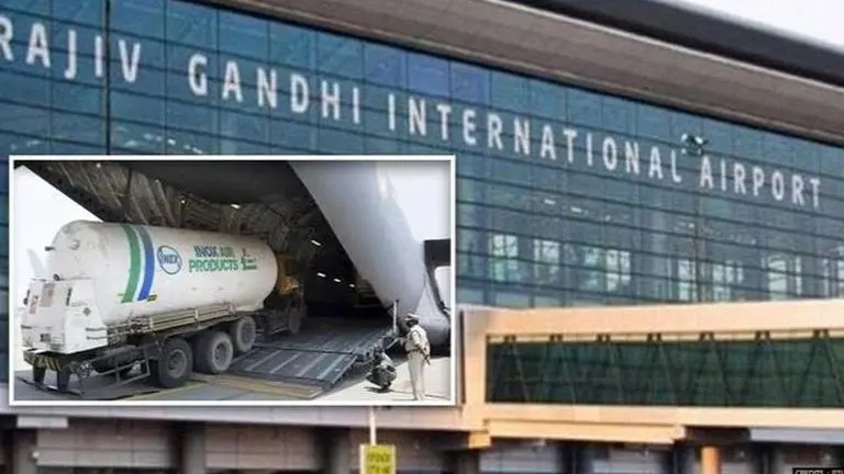 GMR Hyderabad Airport receives massive cryogenic oxygen shipment from Singapore Hyderabad