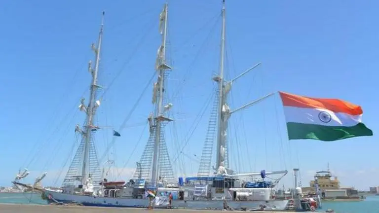 Lokayan 22: INS Tarangini, Indian Navy's first Sail Training Ship makes port call to Egypt INS Tarangini