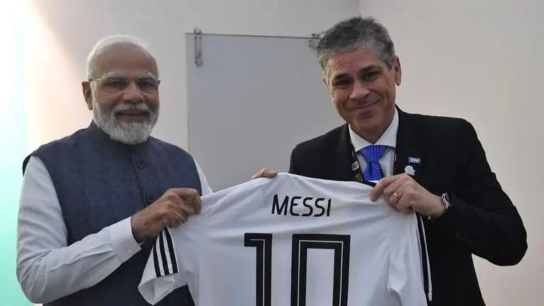 PM Modi and Lionel Messi