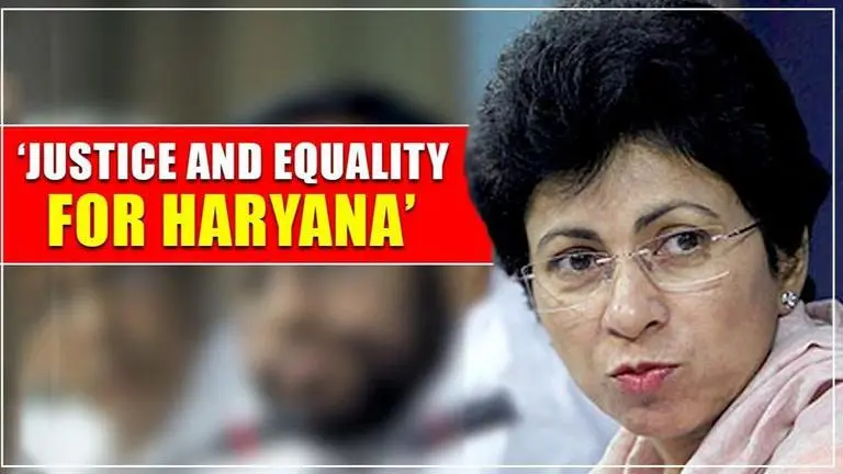 State Congress chief Kumari Selja: 'New dawn for Haryana under party' Haryana