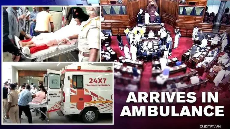 Rajya Sabha Elections 2020: Gujarat BJP MLA arrives in ambulance from hospital to vote Rajya Sabha Elections