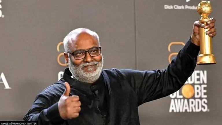 Who is 'Naatu Naatu' music director MM Keeravani? Watch his viral speech at Golden Globes MM Keeravani (Image: Twitter/@RRRmovie)