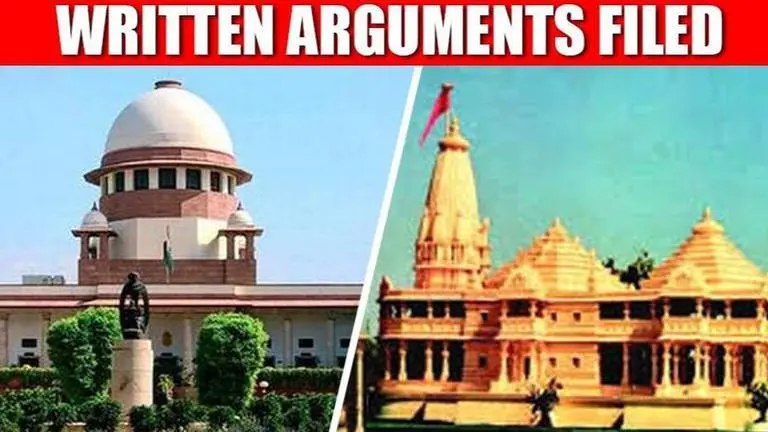 Ayodhya dispute: All parties submit written arguments to Supreme Court Ayodhya