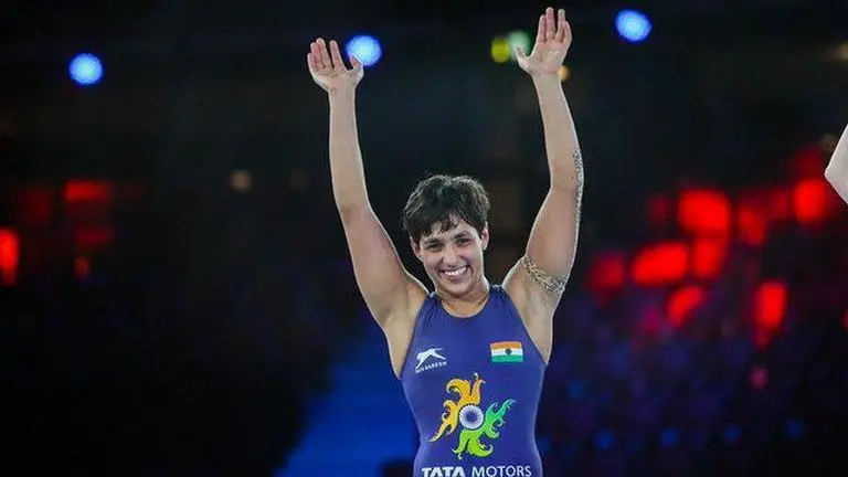 India's Anshu Malik wins silver medal at World Wrestling Championships; Sarita bags bronze Anshu Malik