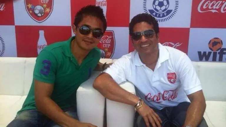 'I was a little bit hesitant': Sunil Chhetri on his first meeting with Sachin Tendulkar Sunil Chhetri & Sachin Tendulkar