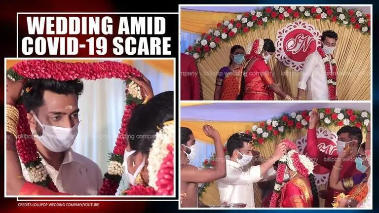 Kerala couple hold wedding wearing masks as coronavirus infection rises