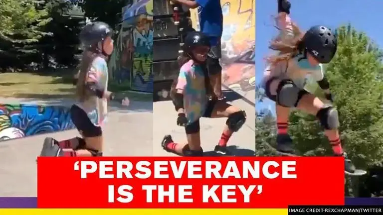 Inspiring video of 10-year-old skater winning hearts on internet; Watch skater