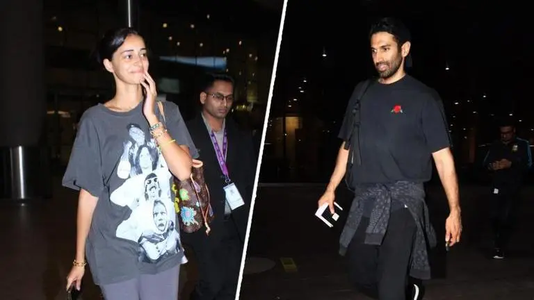 Ananya Panday-Aditya Roy Kapur return to Mumbai from vacation amid blossoming romance ananya panday