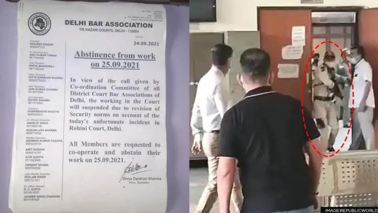 Rohini court firing: Delhi Lawyers to abstain from work for one day over security concerns Delhi court shootout