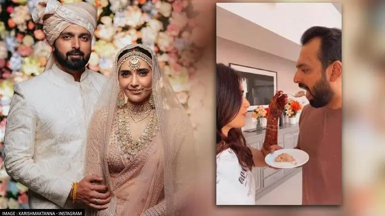 Karishma Tanna shares glimpse of 'pehli rasoi' after marrying Varun Bangera; Watch Karishma Tanna