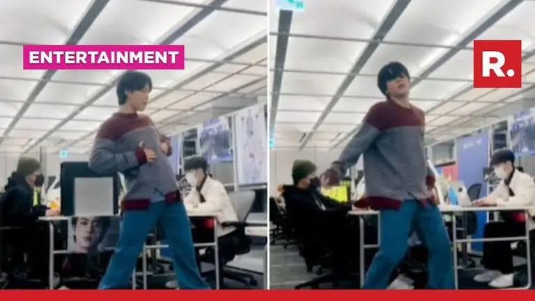 Jimin grooves to BTS' biggest hits inside Hybe office; video goes viral BTS Jimin