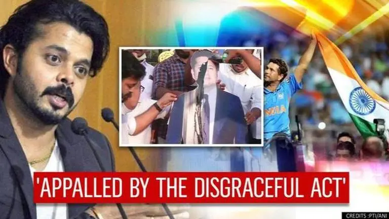 Sreesanth appalled by Kerala Youth Congress' disgraceful act shaming Sachin Tendulkar Sachin Tendulkar