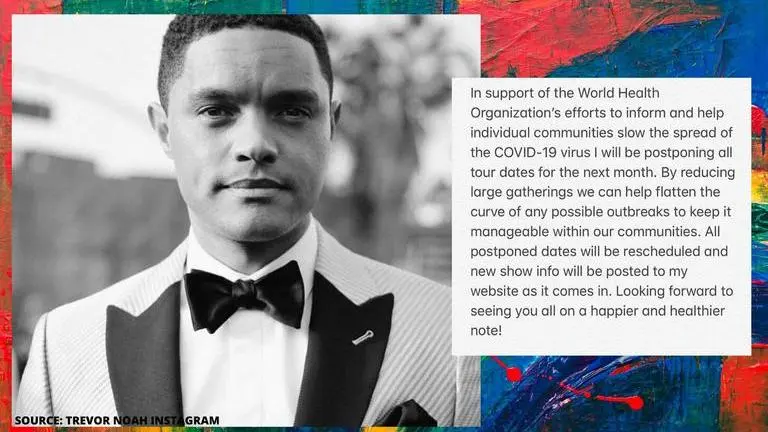 Trevor Noah's first show in India gets postponed amid COVID-19 outbreak Trevor Noah