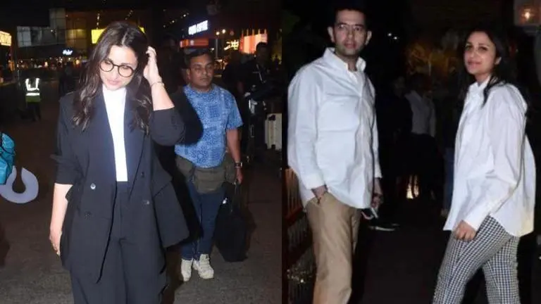 Parineeti Chopra blushes as paps ask her about engagement with Raghav Chadha | WATCH Parineeti Chopra