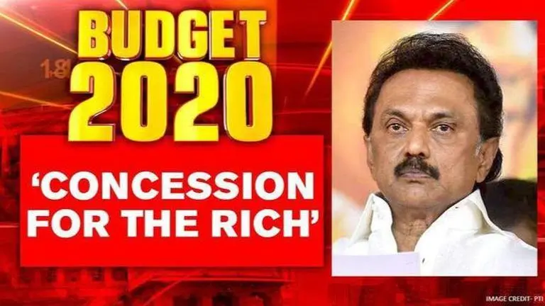 Union Budget 2020: MK Stalin terms budget as 'pro-rich,anti-middle class & direction-less' Union Budget