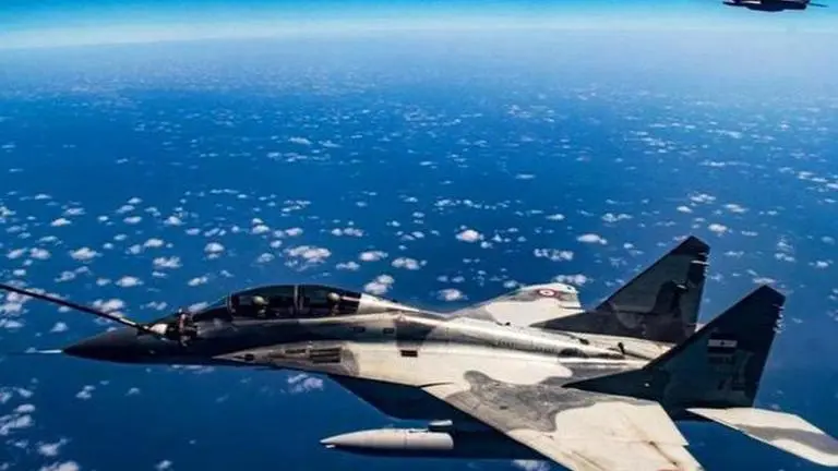 Egyptian Jet refuelled by Indian Air Force refuellers during Excercise Bright Star-23 An egyptian jet was refuelled by an IAF IL-78 air-to-air refueling aircraft during EX -Bright star-23