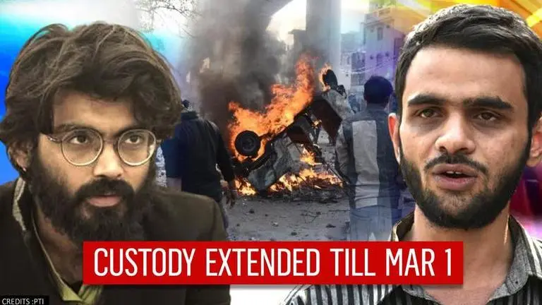 Delhi riots: Court extends judicial custody of Umar Khalid, Sharjeel Imam till March 1 Delhi Court