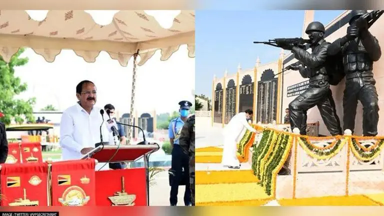 Vice President pays tribute to martyrs at war museum in Jaisalmer, interacts with troops Venkaiah Naidu
