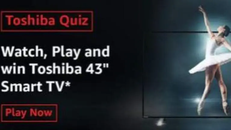 Amazon Toshiba quiz answers for September 15th; Win a 43'' smart TV amazon toshiba quiz