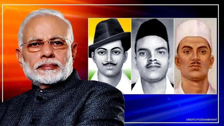 PM Modi pays tribute to Bhagat Singh, Sukhdev and Rajguru on Shaheed Diwas Martyr Day