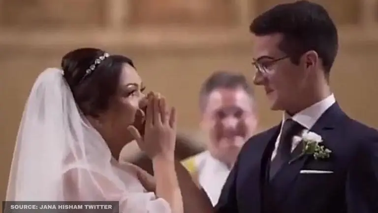 Groom surprises bride by inviting her specially-abled students as ring bearers; watch groom suprises bride
