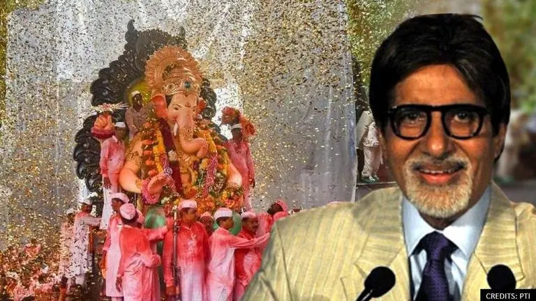 Amitabh Bachchan shares glimpse of Lord Ganesha from past unveiling at 'Lalbaugcha raja' Amitabh Bachchan
