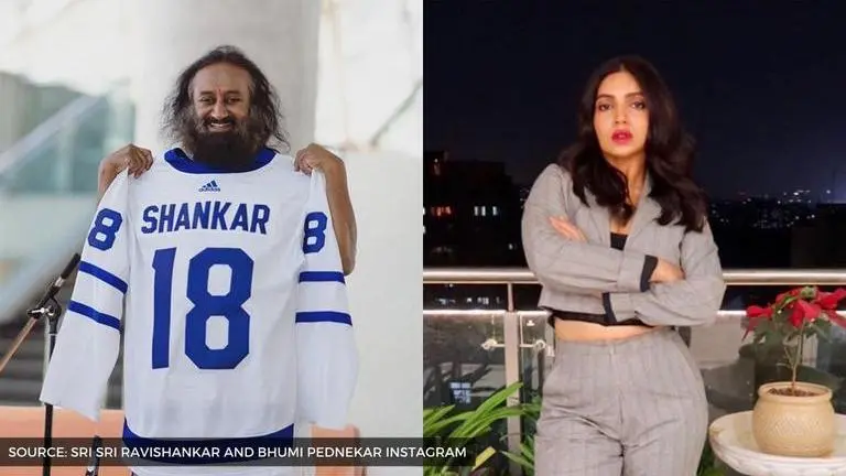 Bhumi Pednekar will interview Sri Sri Ravishankar to promote mental wellness bhumi pednekar