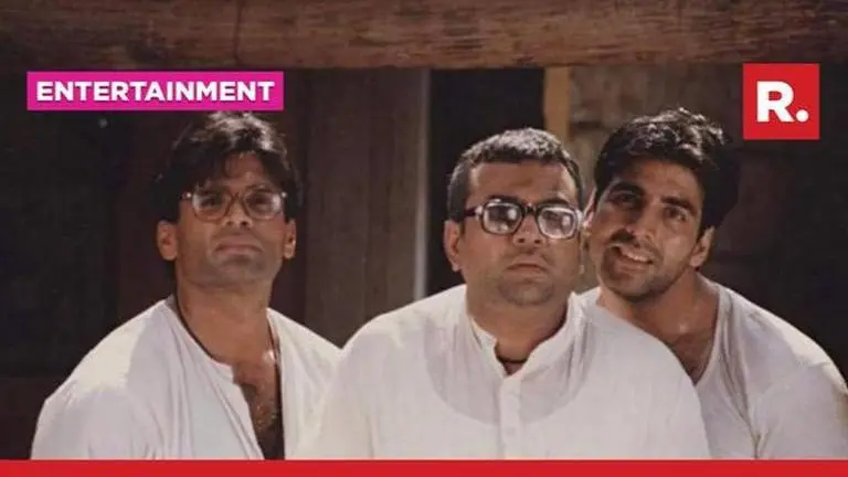 Akshay Kumar, Paresh Rawal and Suniel Shetty in Hera Pheri