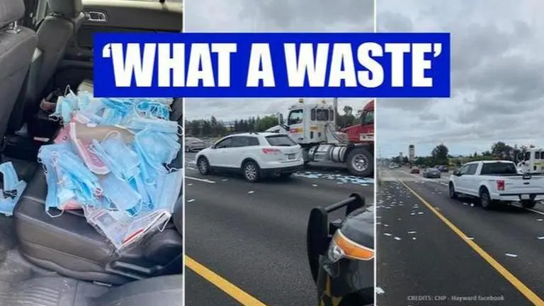 US: Face masks found littered on highway after reports of shortage amid COVID-19 crisis Face Masks