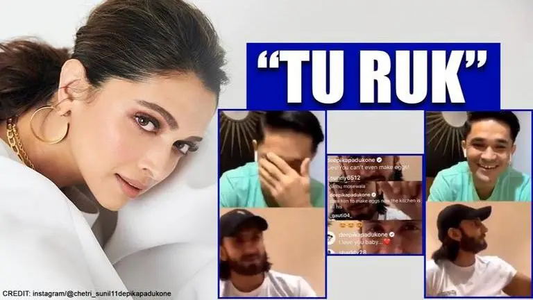 Deepika Padukone asks Ranveer to 'make eggs' on live chat; Sunil Chhetri left in splits Deepika Padukone asks Ranveer to 'make eggs' on live chat; Sunil Chhetri left in splits