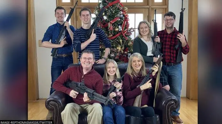 US lawmaker faces backlash over 'Christmas guns' photo amid Michigan shooting incident US
