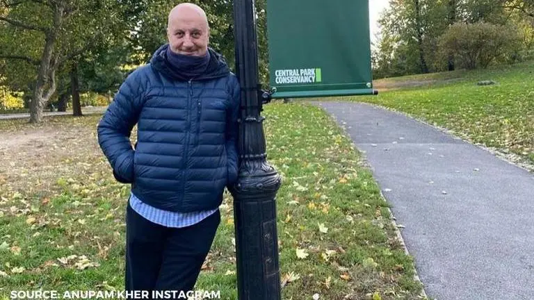 Anupam Kher enjoys a 'view from a shopping mall balcony' in his recent post on Instagram Anupam Kher