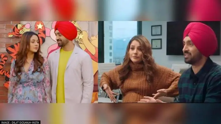 Diljit Dosanjh shares 'Honsla Rakh' trailer, fans shower love on Shehnaaz Gill Diljit Dosanjh, Honsla Rakh,Shehnaaz Girl, Sidharth Shukla