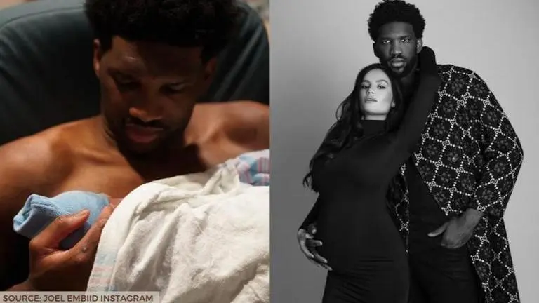 Who is Joel Embiid's wife Anna de Paula? 76ers star announces birth of baby boy who is joel embiid wife