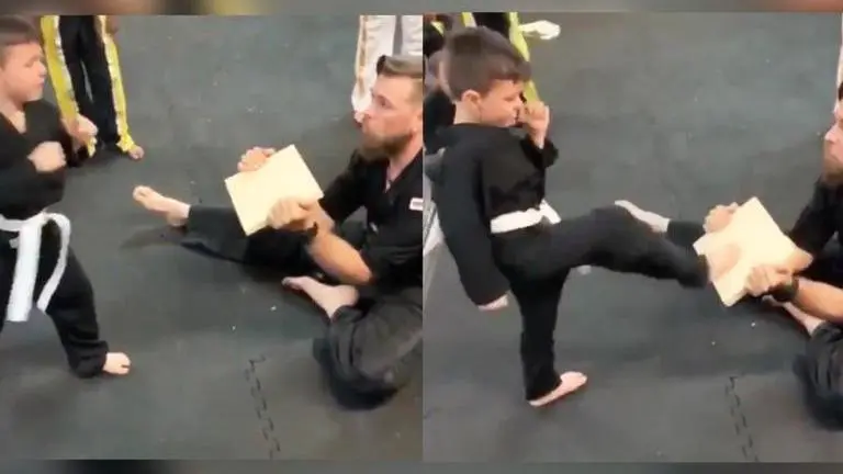 'Be the change you want to see': Karate kid wins netizens' hearts after he keeps trying Karate, Karate Kid, Karate instructor,