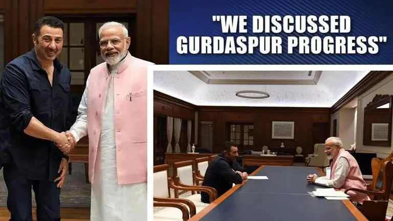Sunny Deol meets PM Modi, says, "He always infuses joy, energy in me" Sunny Deol meets PM Modi, says,