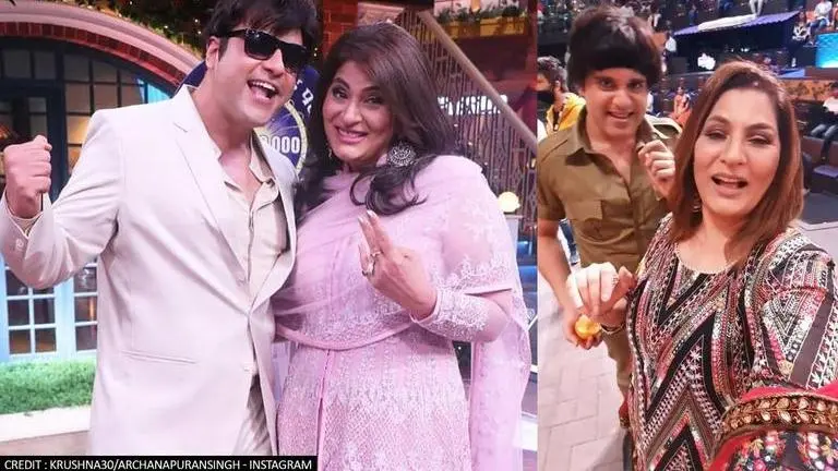 Archana Puran Singh gets trolled by Krushna Abhishek over her outfit in hilarious video Archana Puran Singh