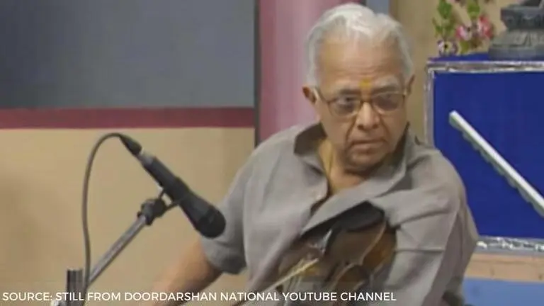 Violinist T.N. Krishnan passes away at the age of 92 after experiencing sudden uneasiness T.N. Krishnan