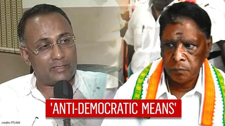 Congress Bigwigs Respond As Puducherry Government Falls; Make Big Claim ...