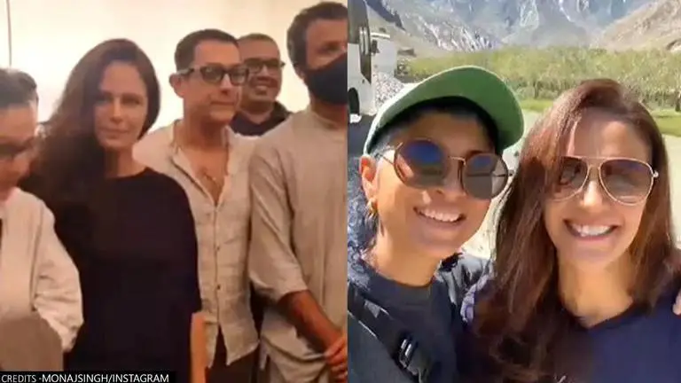 Mona Singh wraps shooting of 'Lal Singh Chaddha', says 'goodbyes aren't easy after this' Mona Singh, Aamir Khan, Kiran Rao, Laal Singh Chaddha